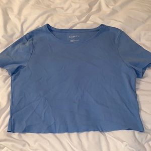 Blue crop top, size medium, brand talbots